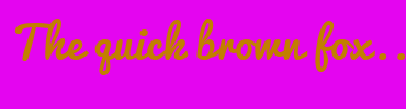 Image with Font Color C27E00 and Background Color E405F0